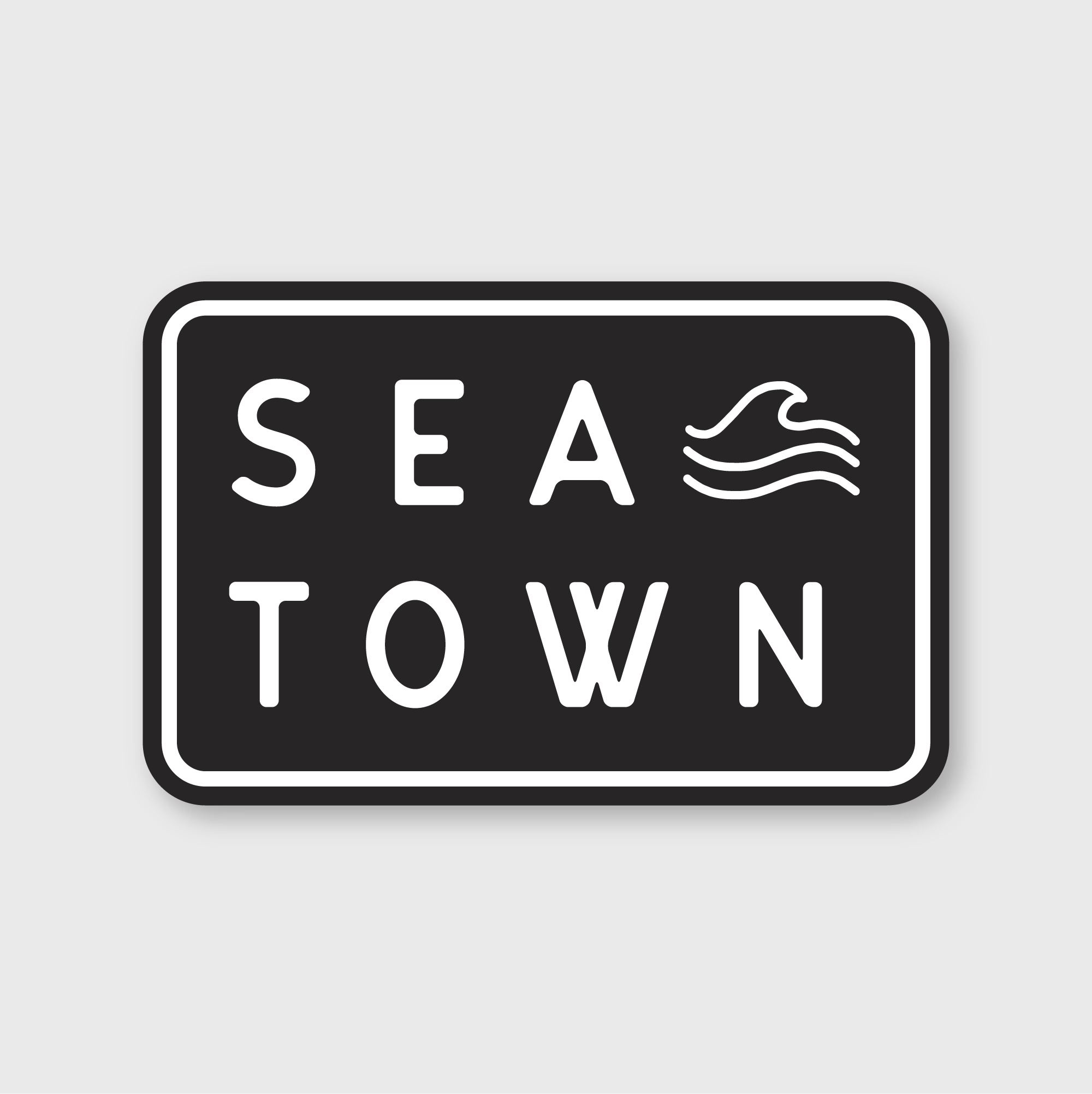 Sea Town Sticker