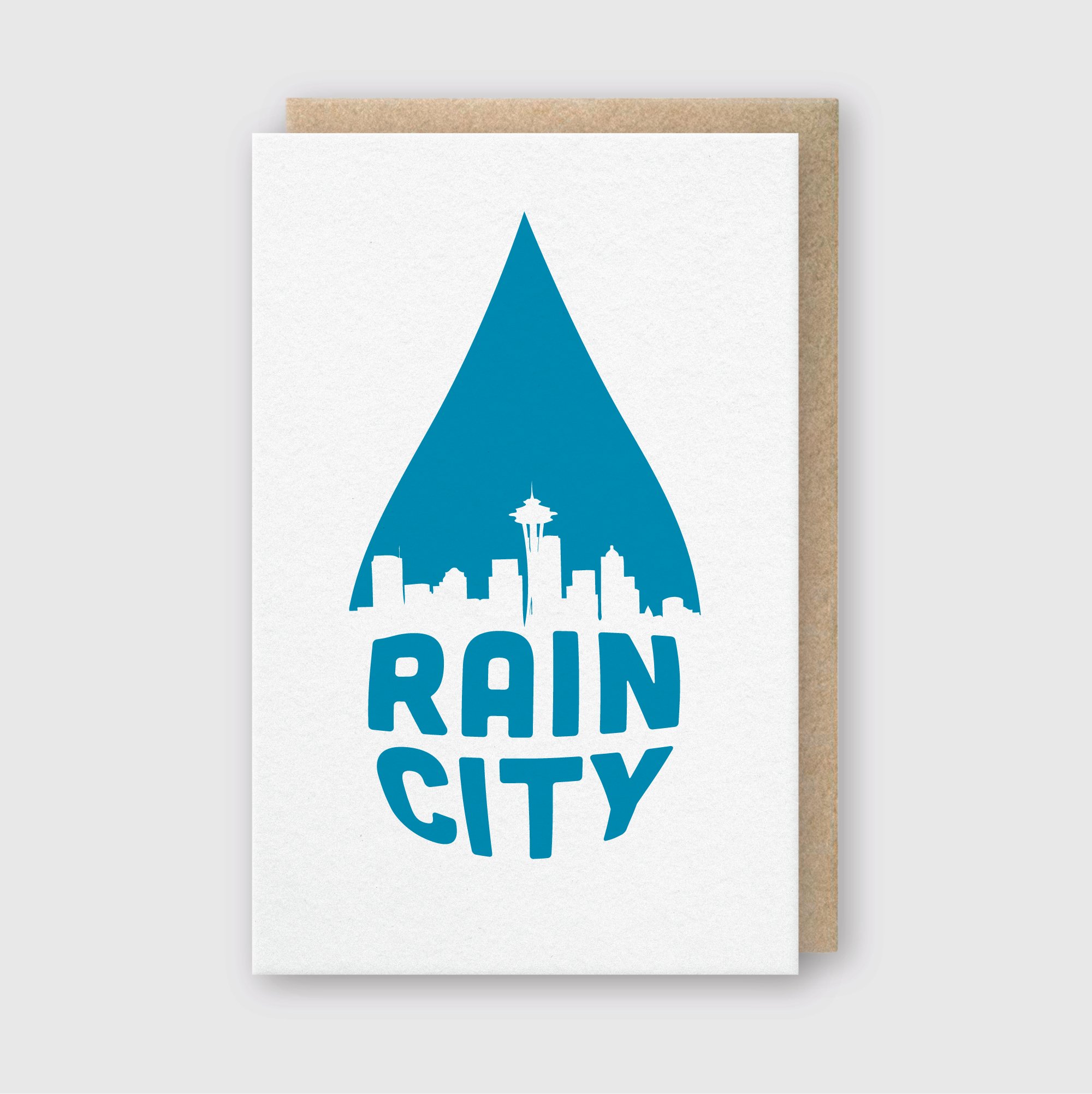 Rain City Greeting Card