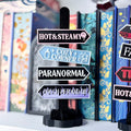 3D Printed Book Trope Sign Post - Choose Up To Four Magnetic Signs