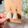 3D Printed Cute Ghost Cat Earrings