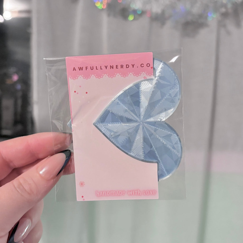 3D Printed Heart Bookmark | Cute Book Accessory