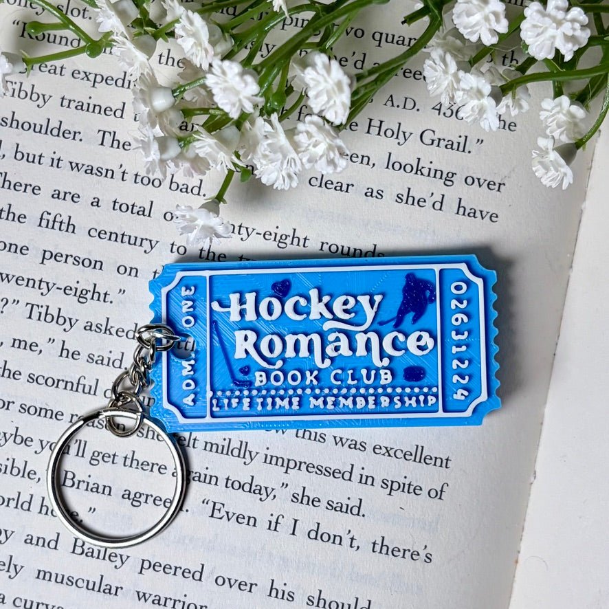 3D Printed Hockey Romance Ticket Keychain