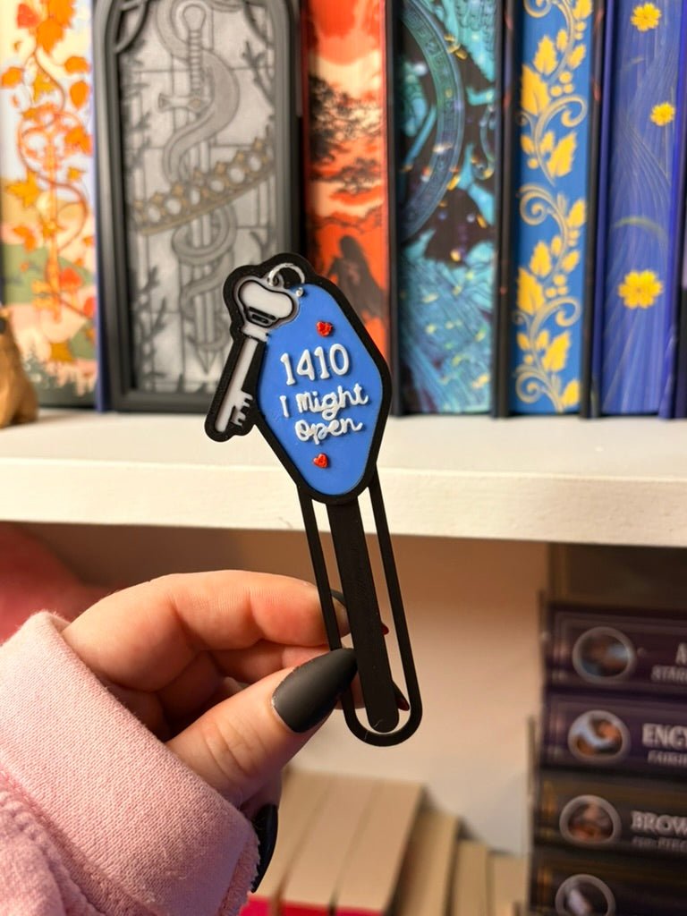 3D Printed I Might Open Hotel Key Paperclip Bookmark | Cute Book Accessory