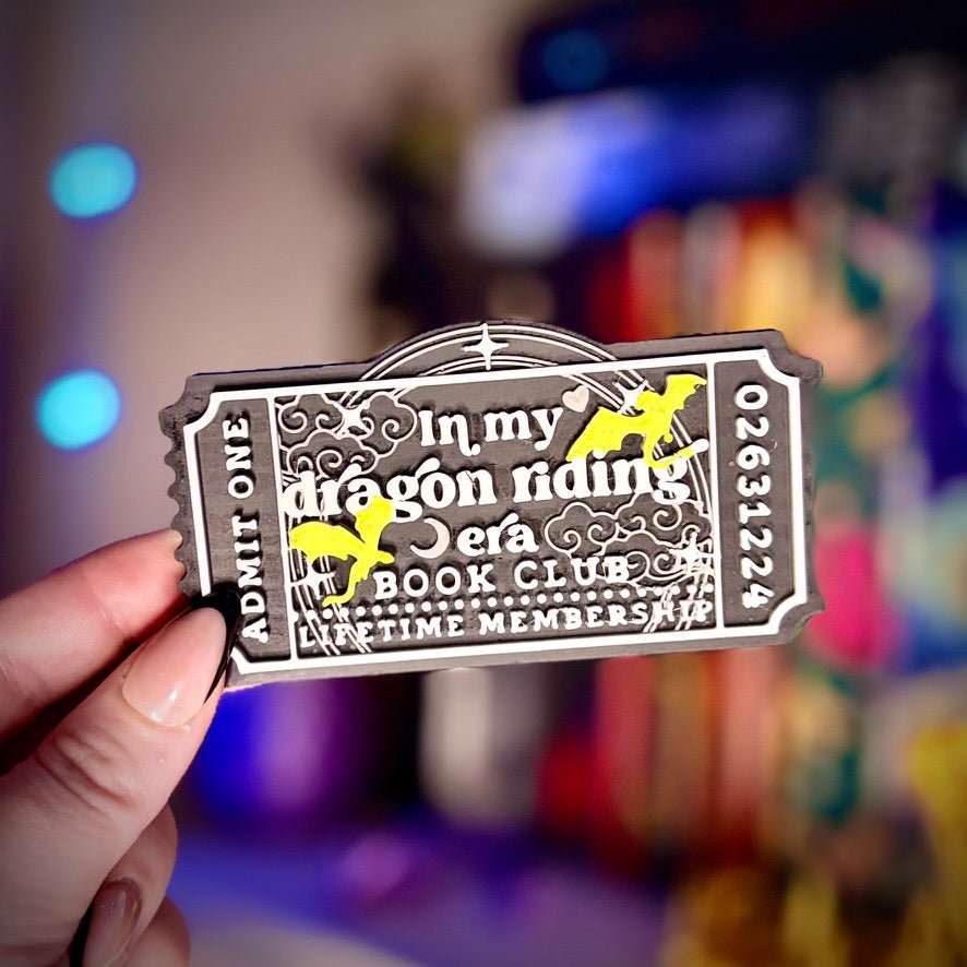 3d Printed Shelf Trope Ticket - In My Dragon Riding Era
