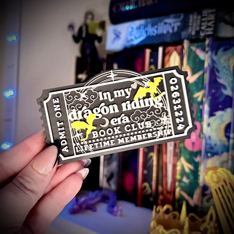 3d Printed Shelf Trope Ticket - In My Dragon Riding Era