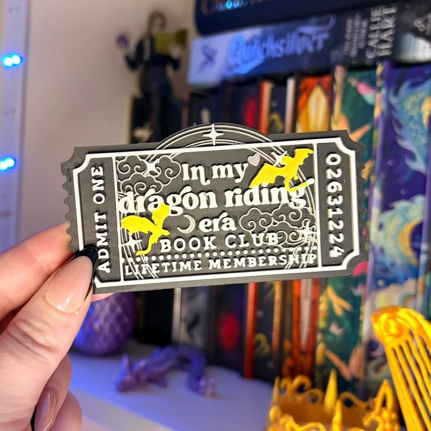 3d Printed Shelf Trope Ticket - In My Dragon Riding Era