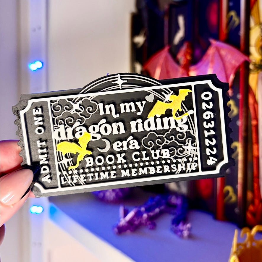 3d Printed Shelf Trope Ticket - In My Dragon Riding Era