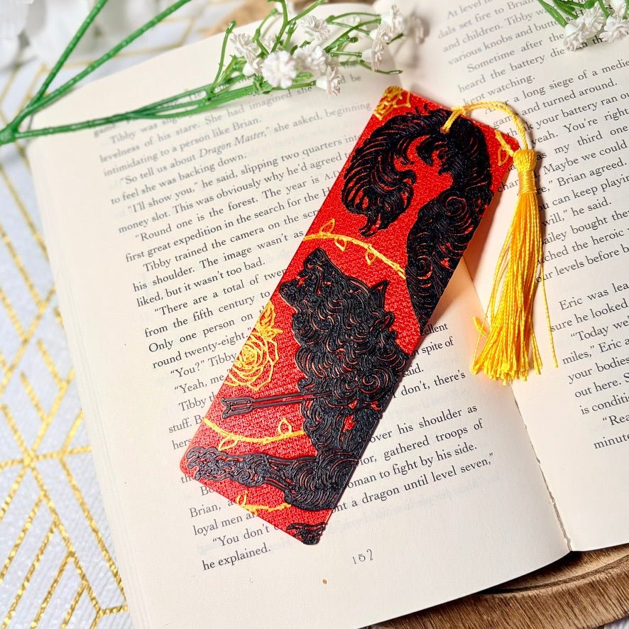 3d Printed Wounded Wolf Bookmark