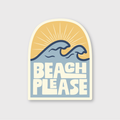 Beach Please Sticker