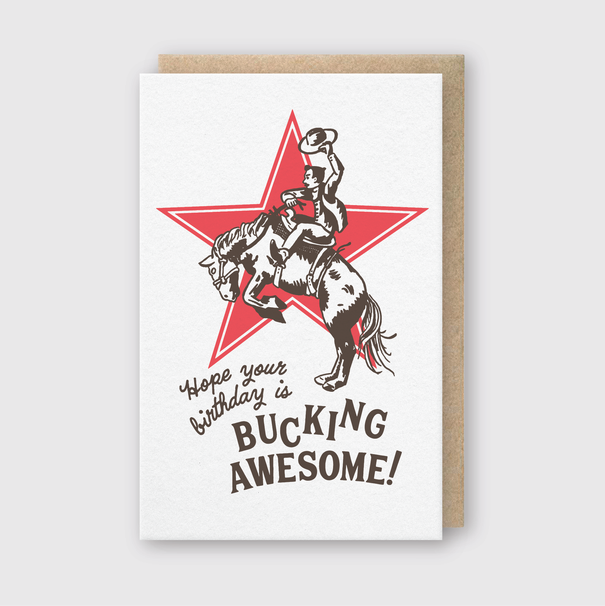 Bucking Birthday Greeting Card