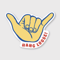 Hang Loose Shaka Sticker
