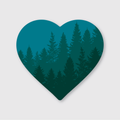 Heart Trees Sticker