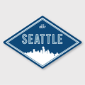 Seattle Diamond Sticker