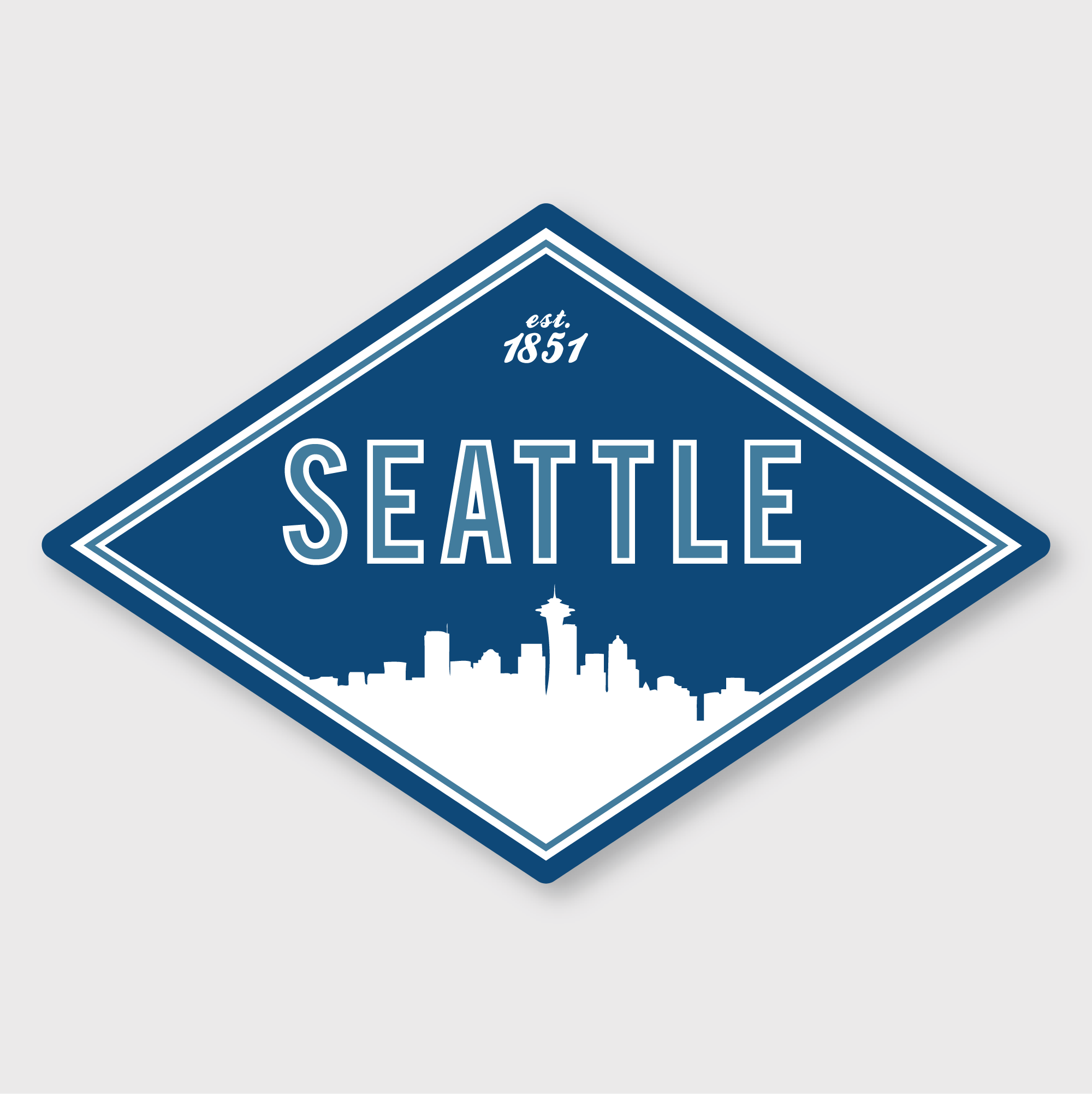 Seattle Diamond Sticker