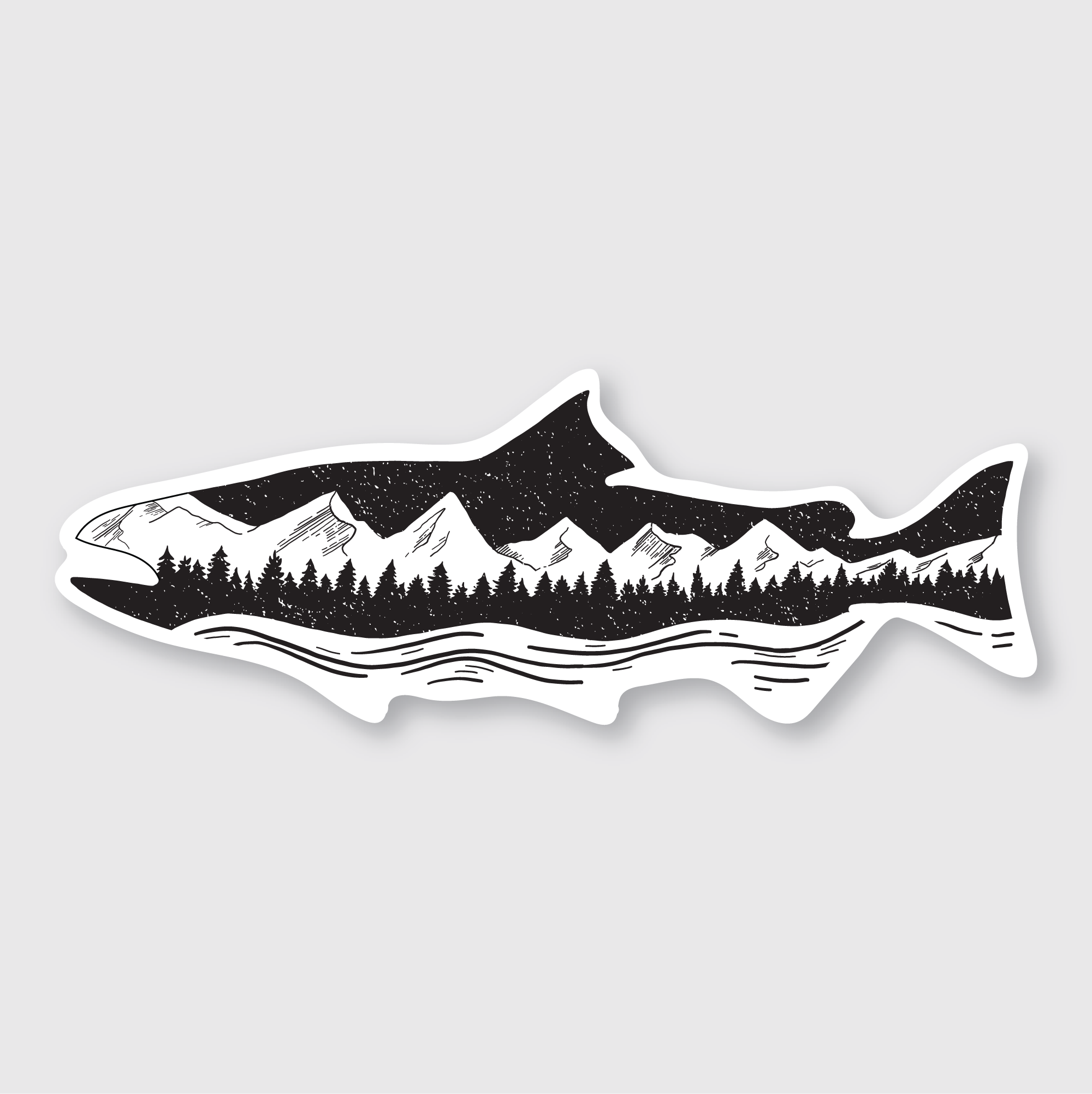 Salmon Sticker