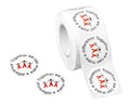 500 Difference Red Ribbon Stickers