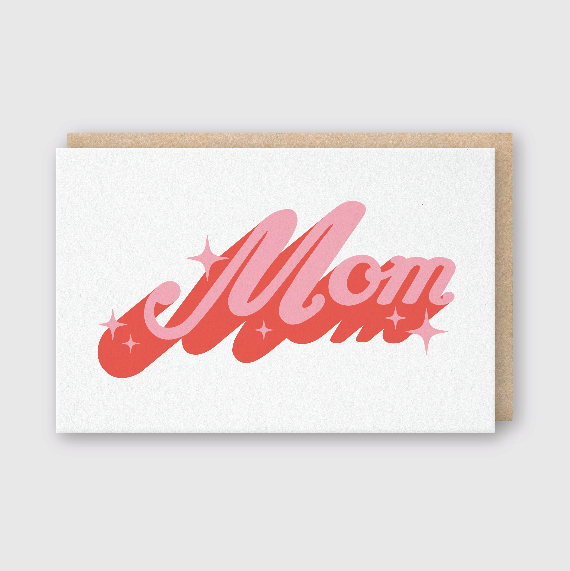 Mom Sparkle Type Greeting Card