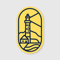 Geometric Lighthouse Sticker