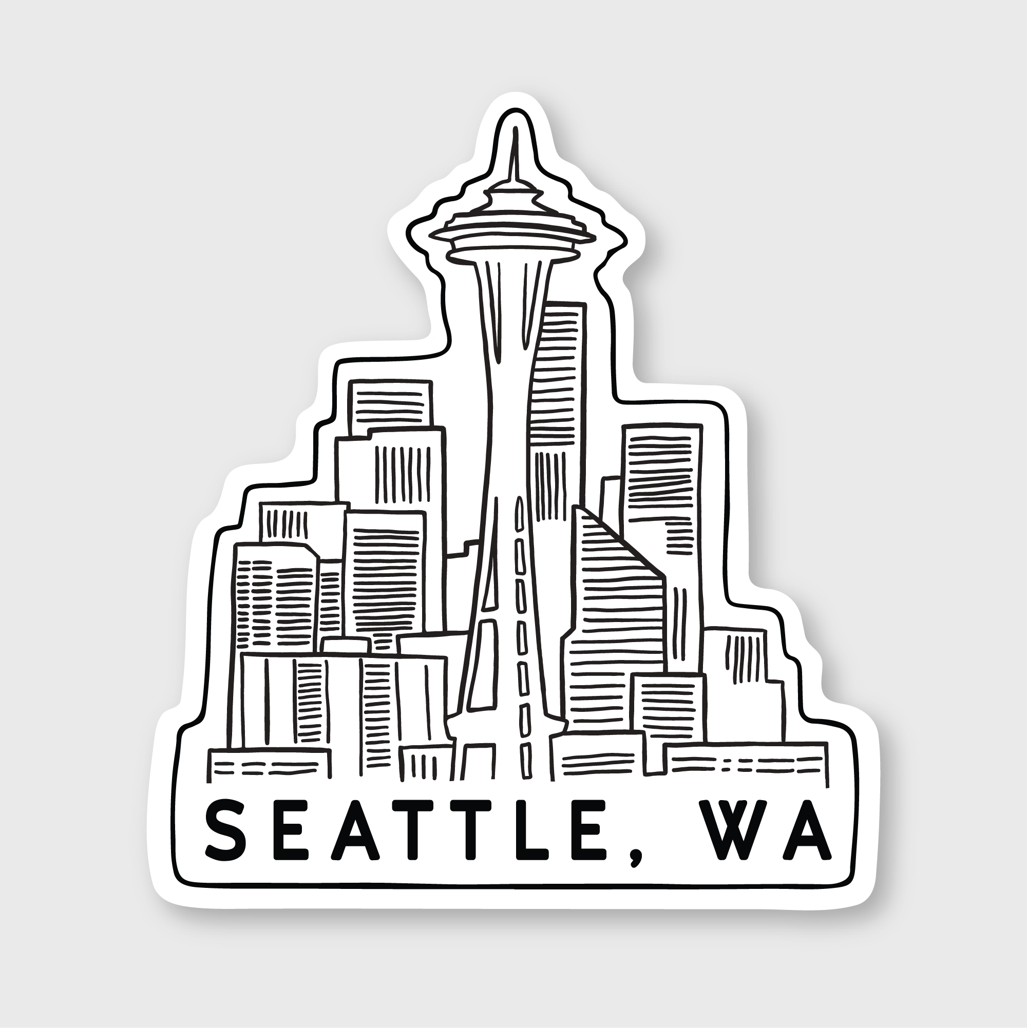 Skyline View Sticker