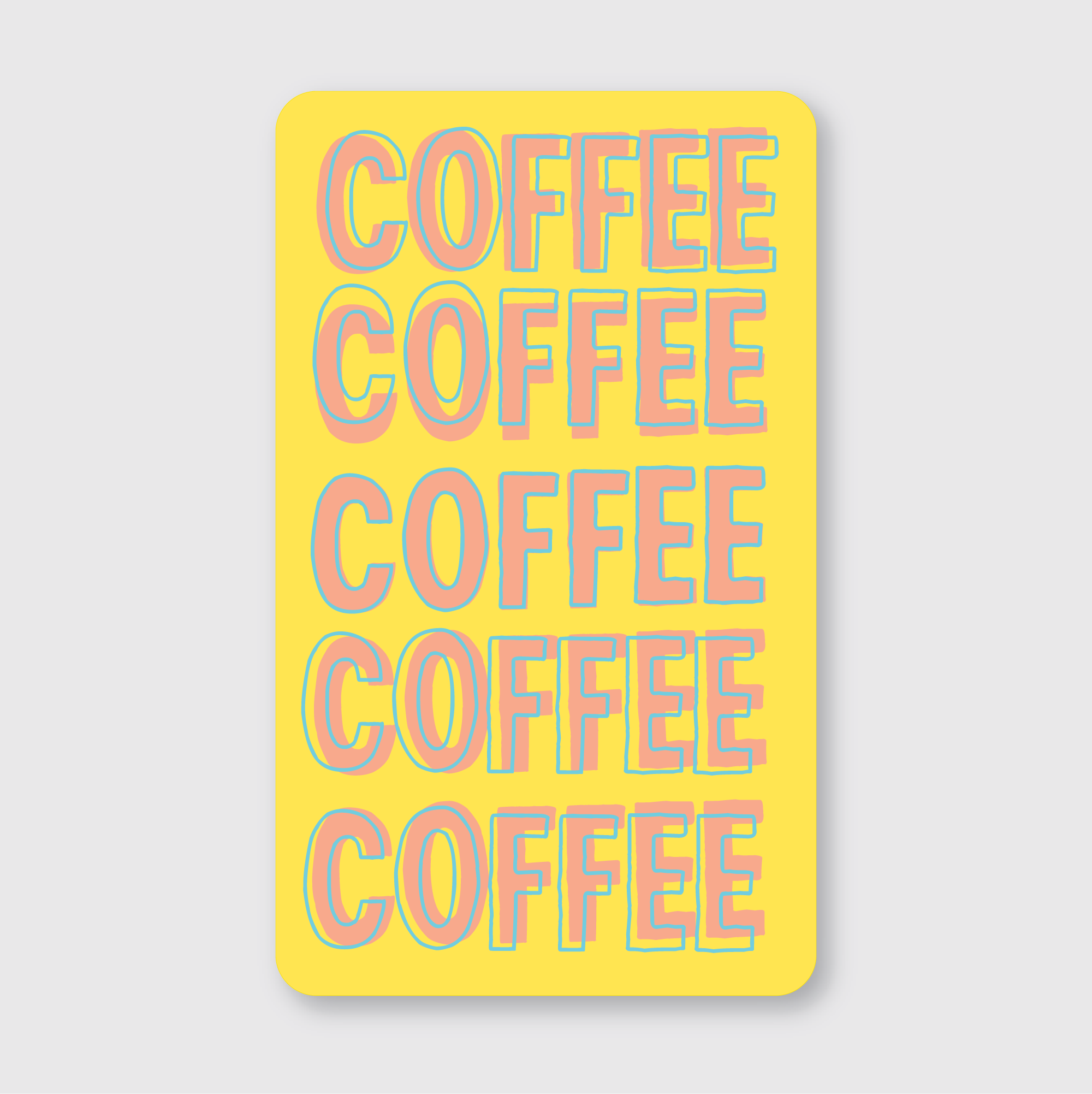Coffee Type Sticker