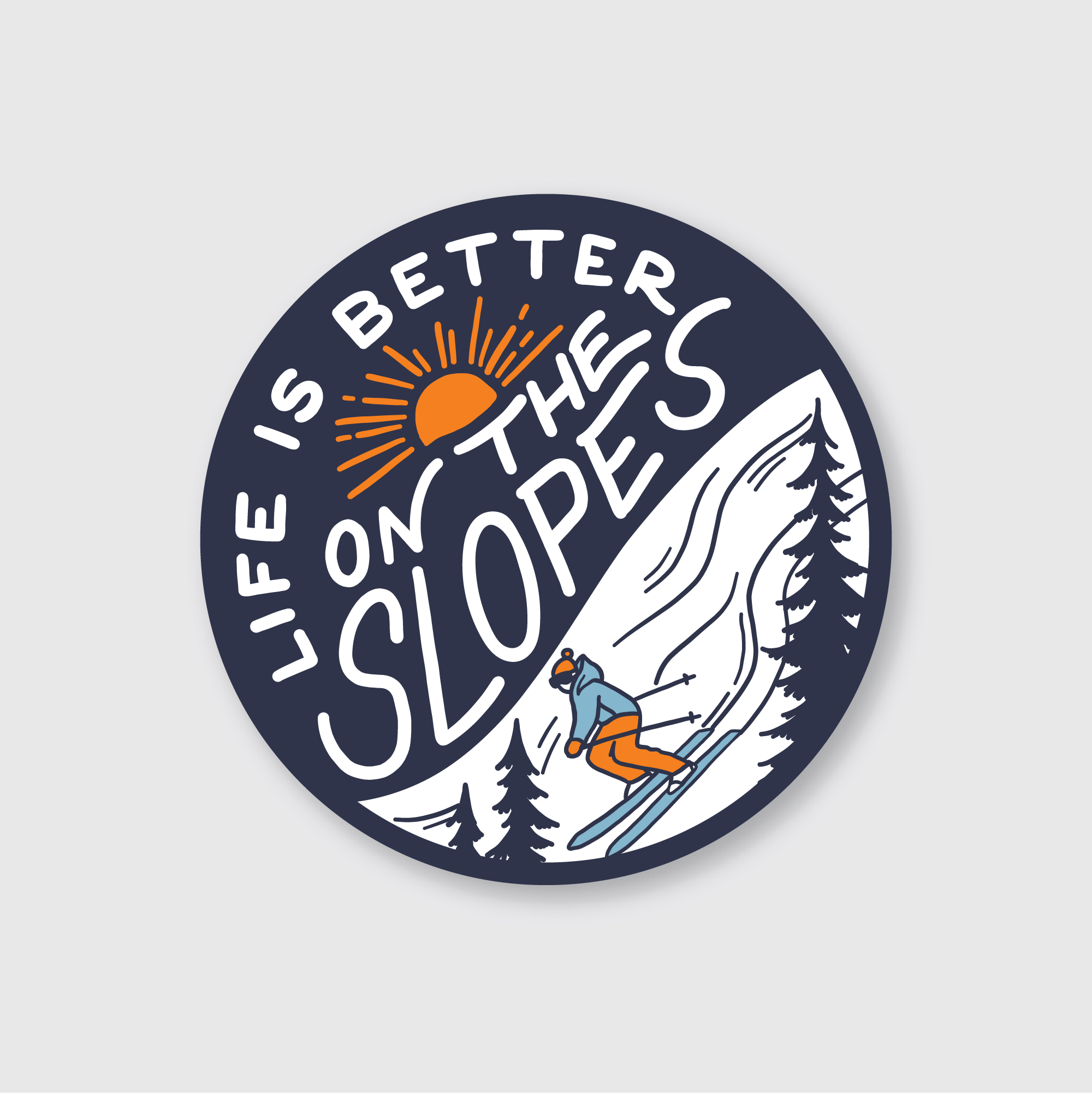On The Slopes Sticker
