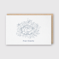 Sympathy Flower Greeting Card