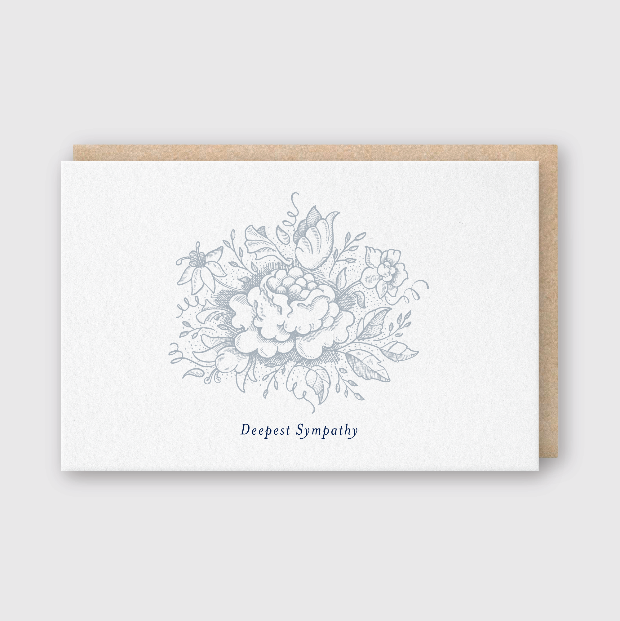 Sympathy Flower Greeting Card