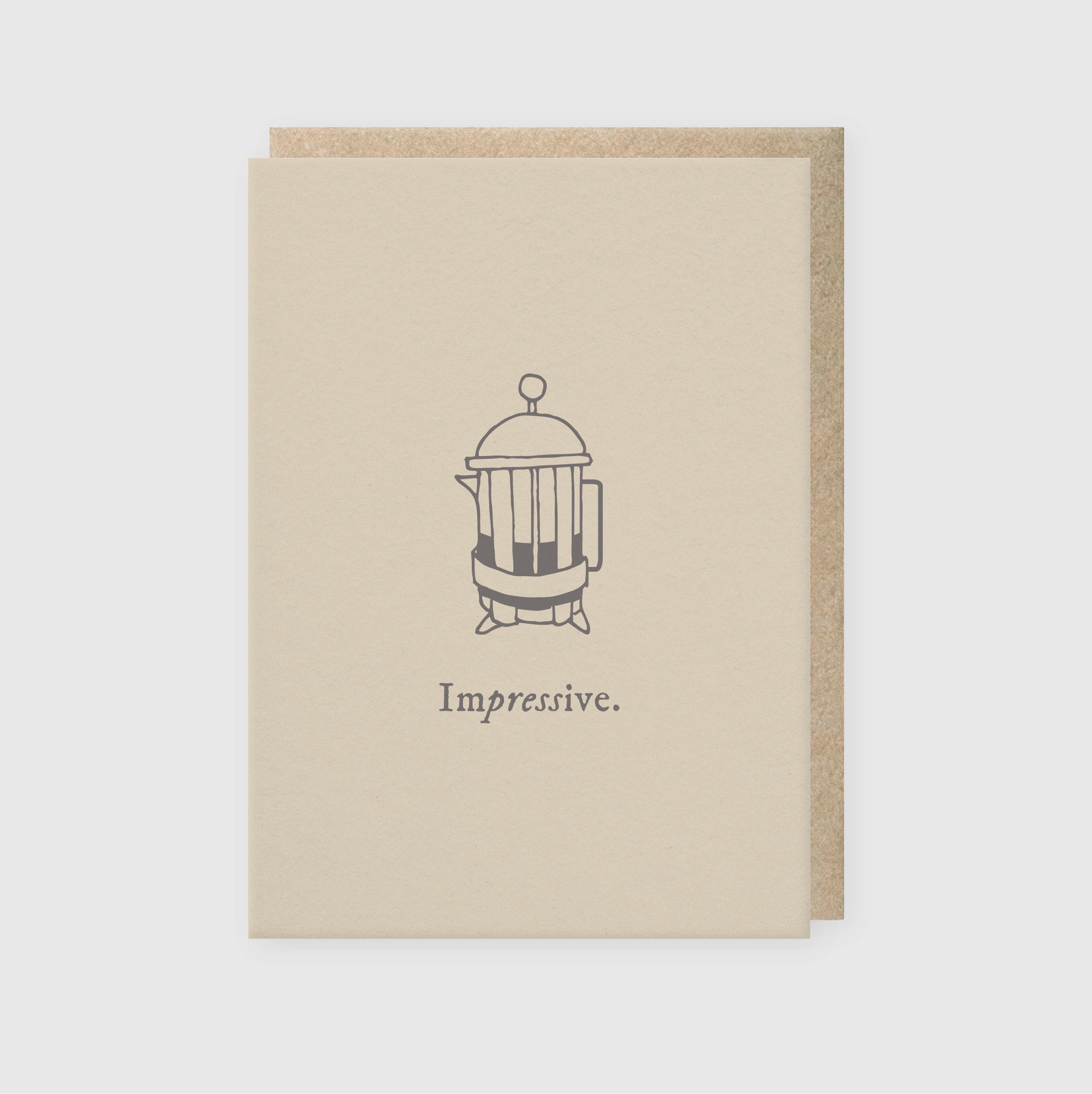 Impressive French Press Greeting Card