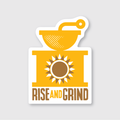 Coffee Grinder Sticker