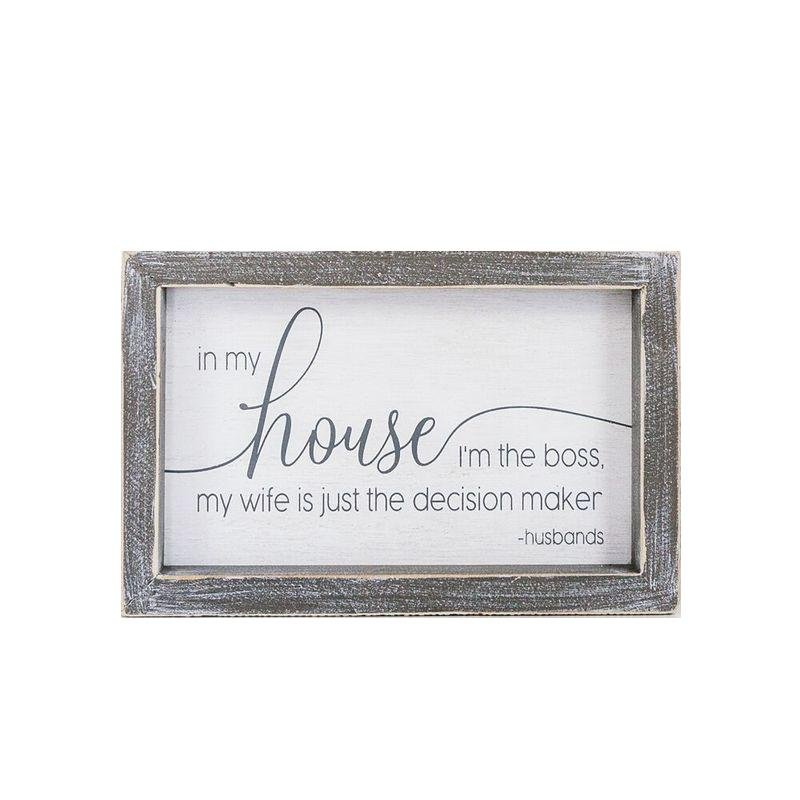 Funny Marriage Rules Wood Sign Framed Rustic Home Decor Husband Wife Humor Wall Plaque Gift