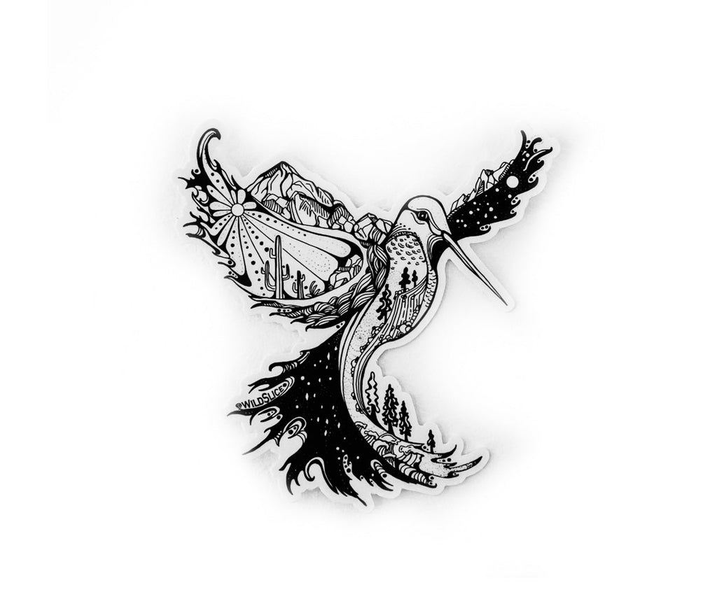 Hummingbird Phoenix 4” sticker