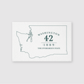 The Evergreen State Washington 42 Postcard