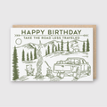 Happy Birthday Road Less Traveled Truck Greeting Card