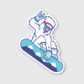 Shreddy Yeti Sticker