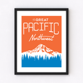 Great Pacific Northwest Neon Art Print