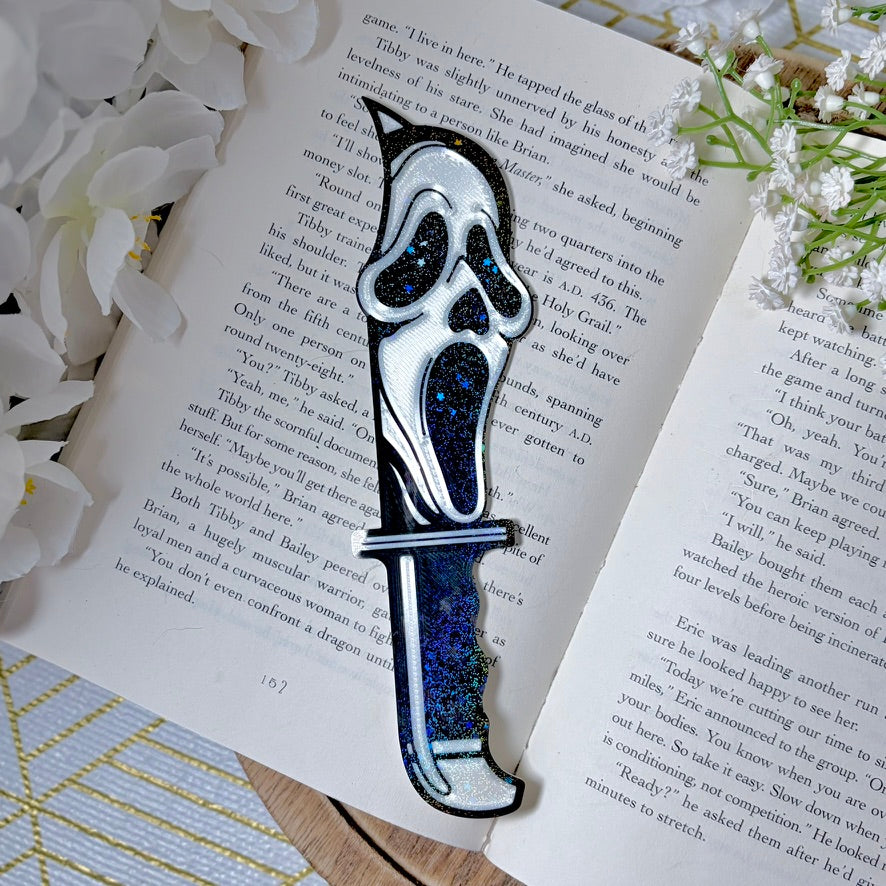 3d Printed Ghost Face Knife Bookmark
