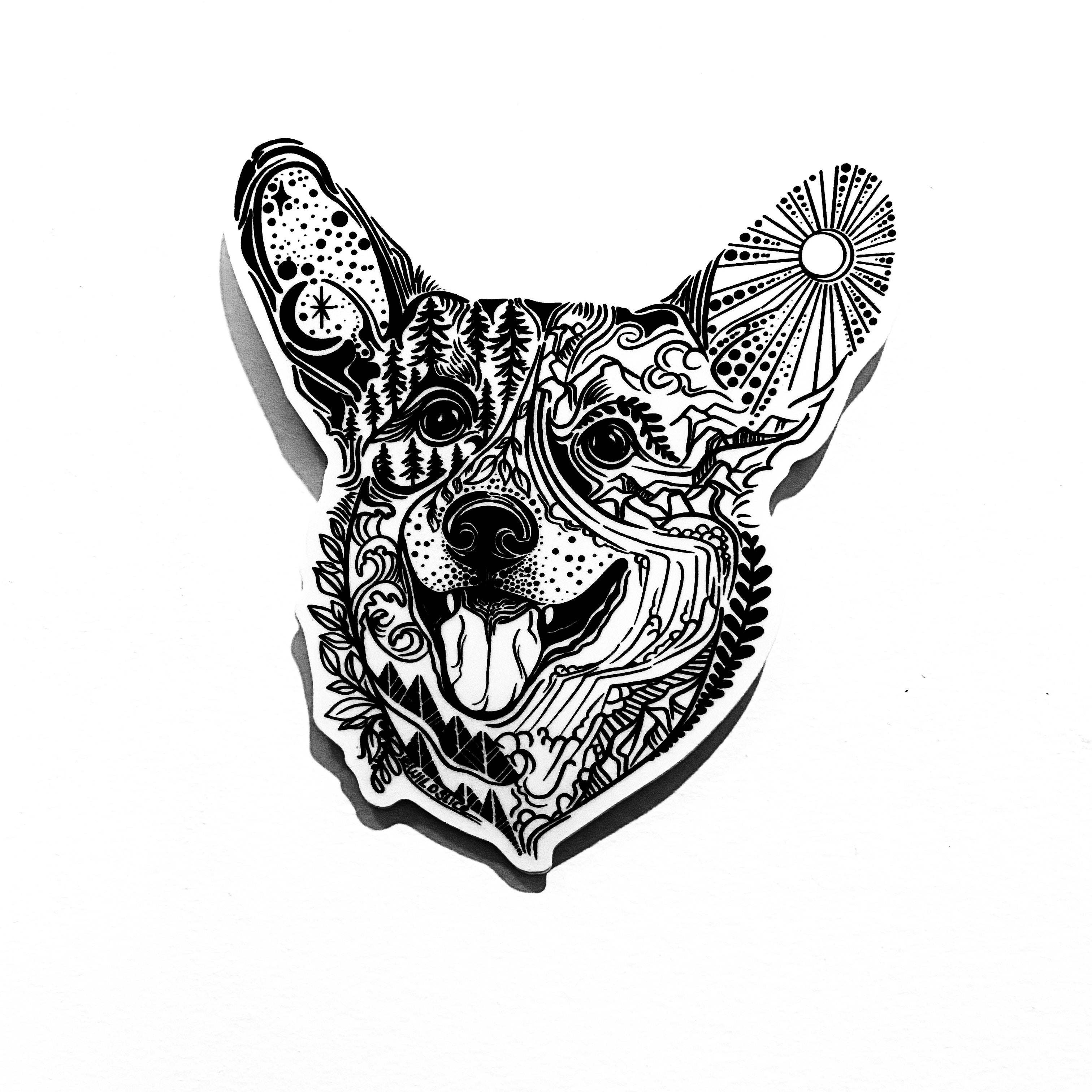 Corgi Dog Sticker