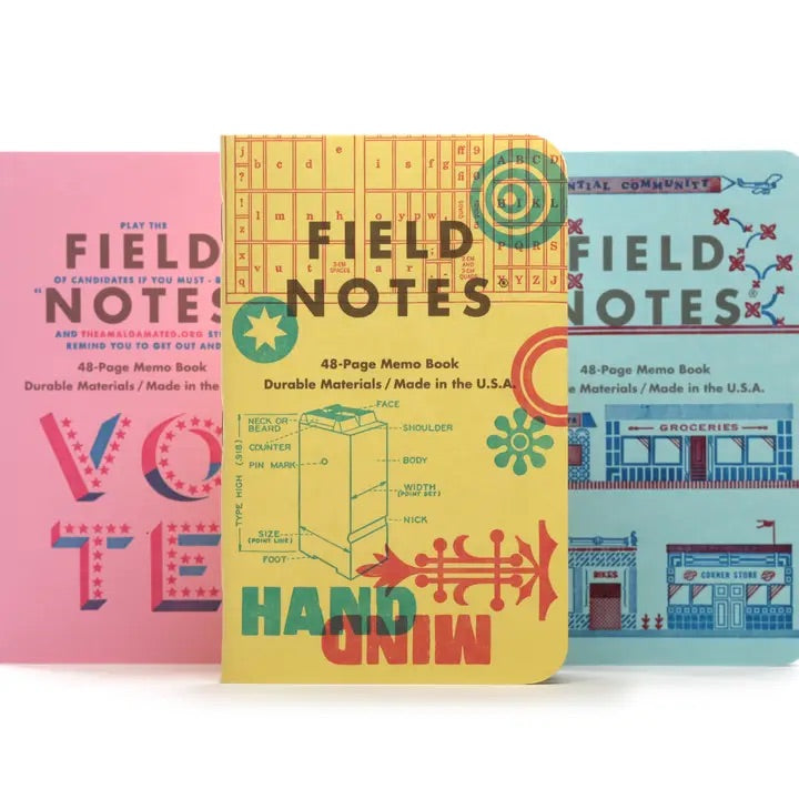 Field Notes United States of Letterpress 3-Pack