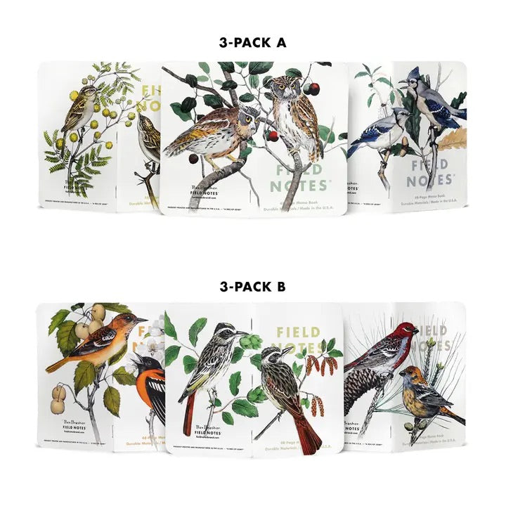 Field Notes Birds and Trees North America 3-Pack