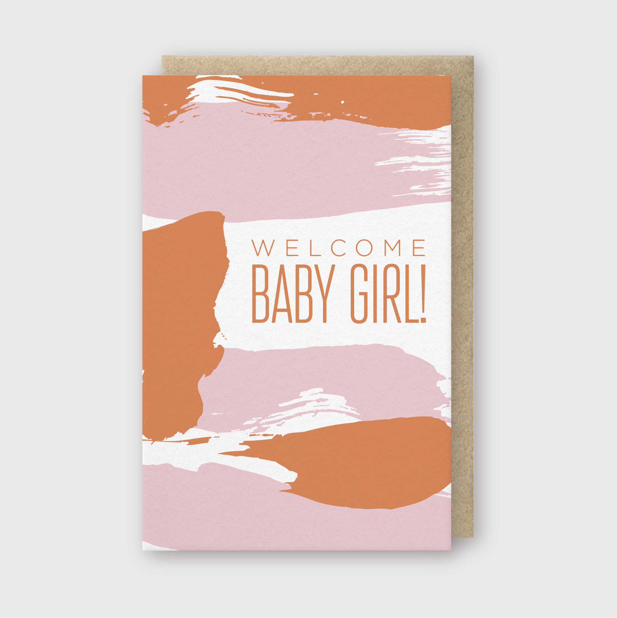 Welcome Baby Girl Greeting Card