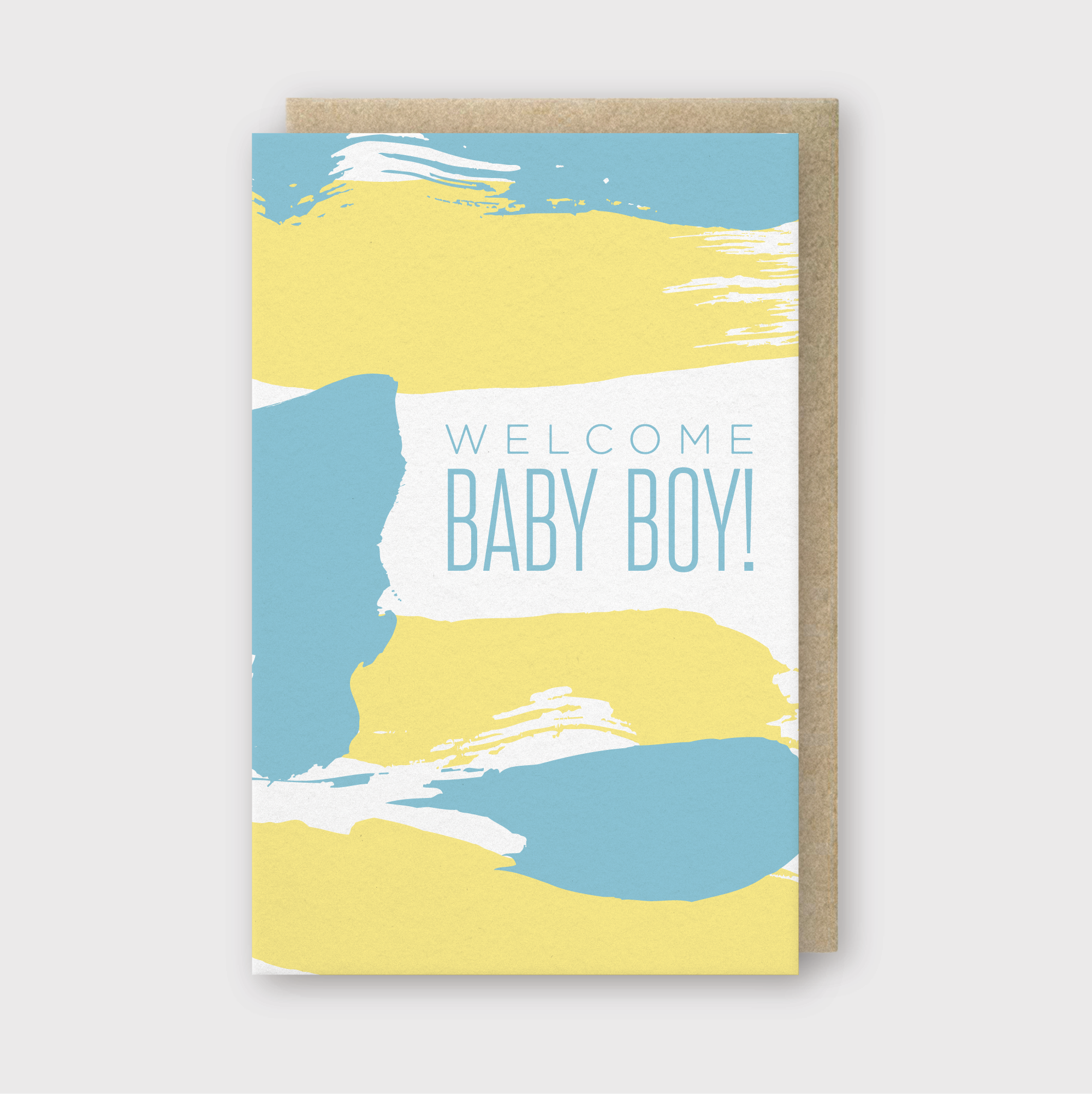 Welcome Baby Boy Greeting Card