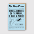 Baby Times Blue Greeting Card