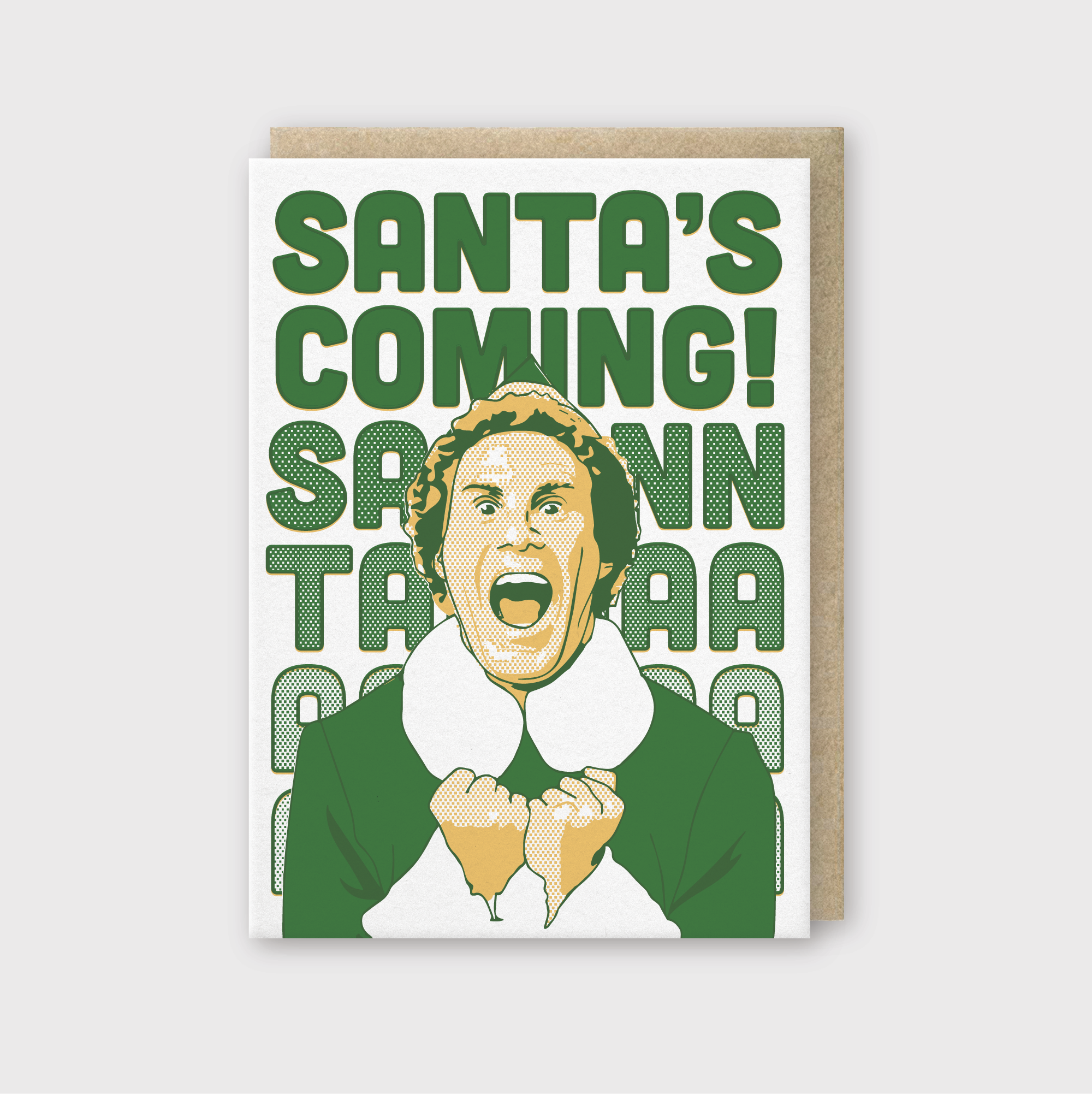 Santas Coming Greeting Card
