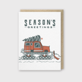 Snow Cat Greeting Card