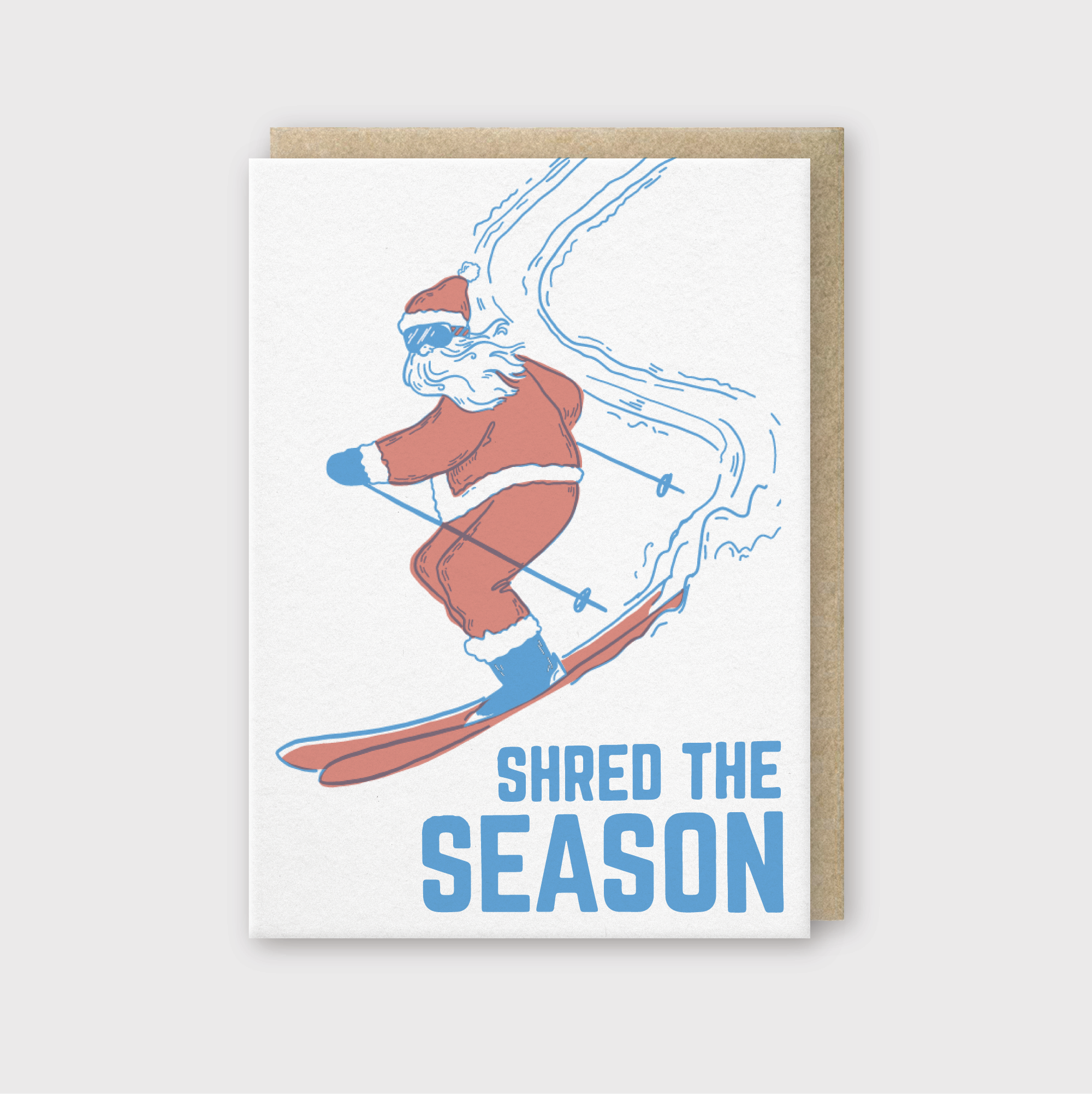 Santa Shred Greeting Card