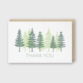 Thank You Trees Overprint Greeting Card