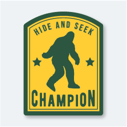 Hide and Seek Champion Sticker