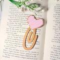 3D Printed Heart Paperclip Bookmark | Cute Book Accessory