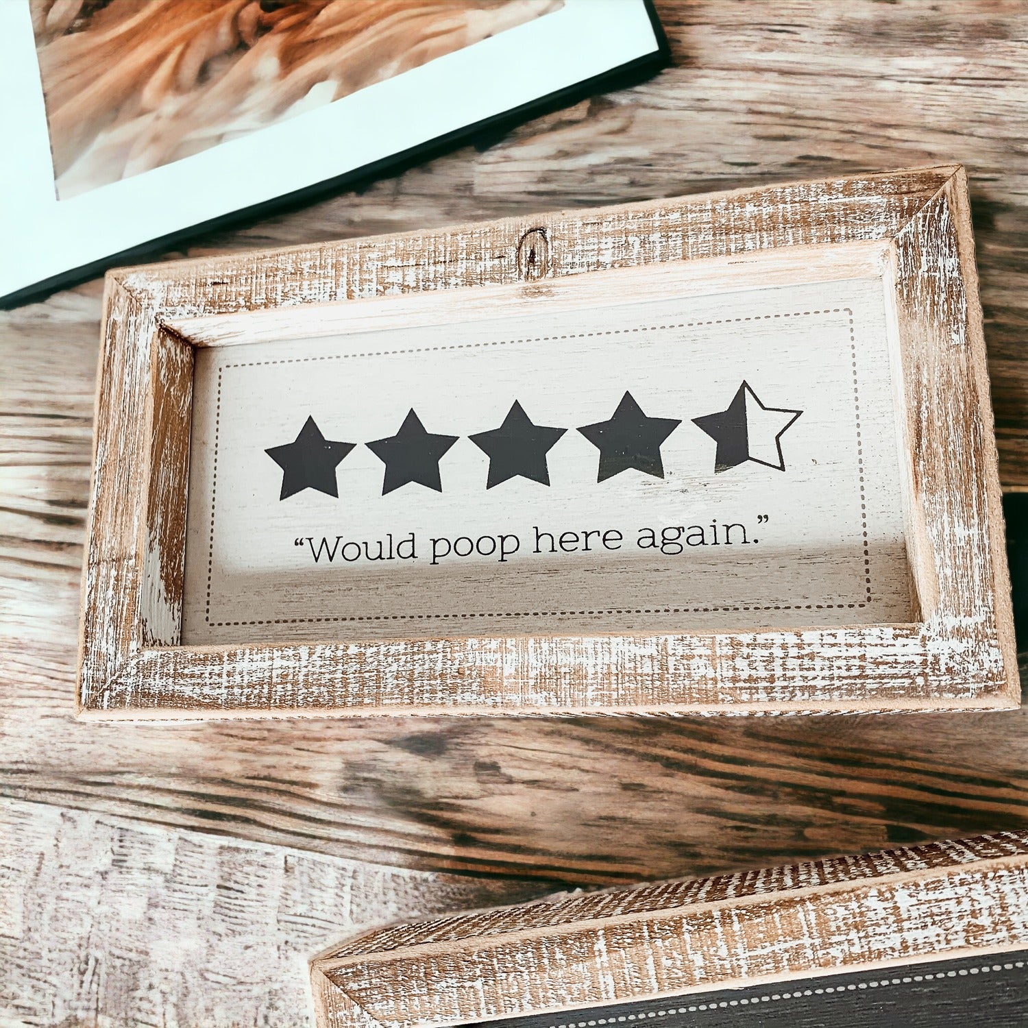 Funny Double Sided Bathroom Sign Guest Restroom Humor Decor Gift For Remodel Homes