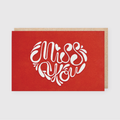 Miss You Heart Greeting Card (*Ltd)